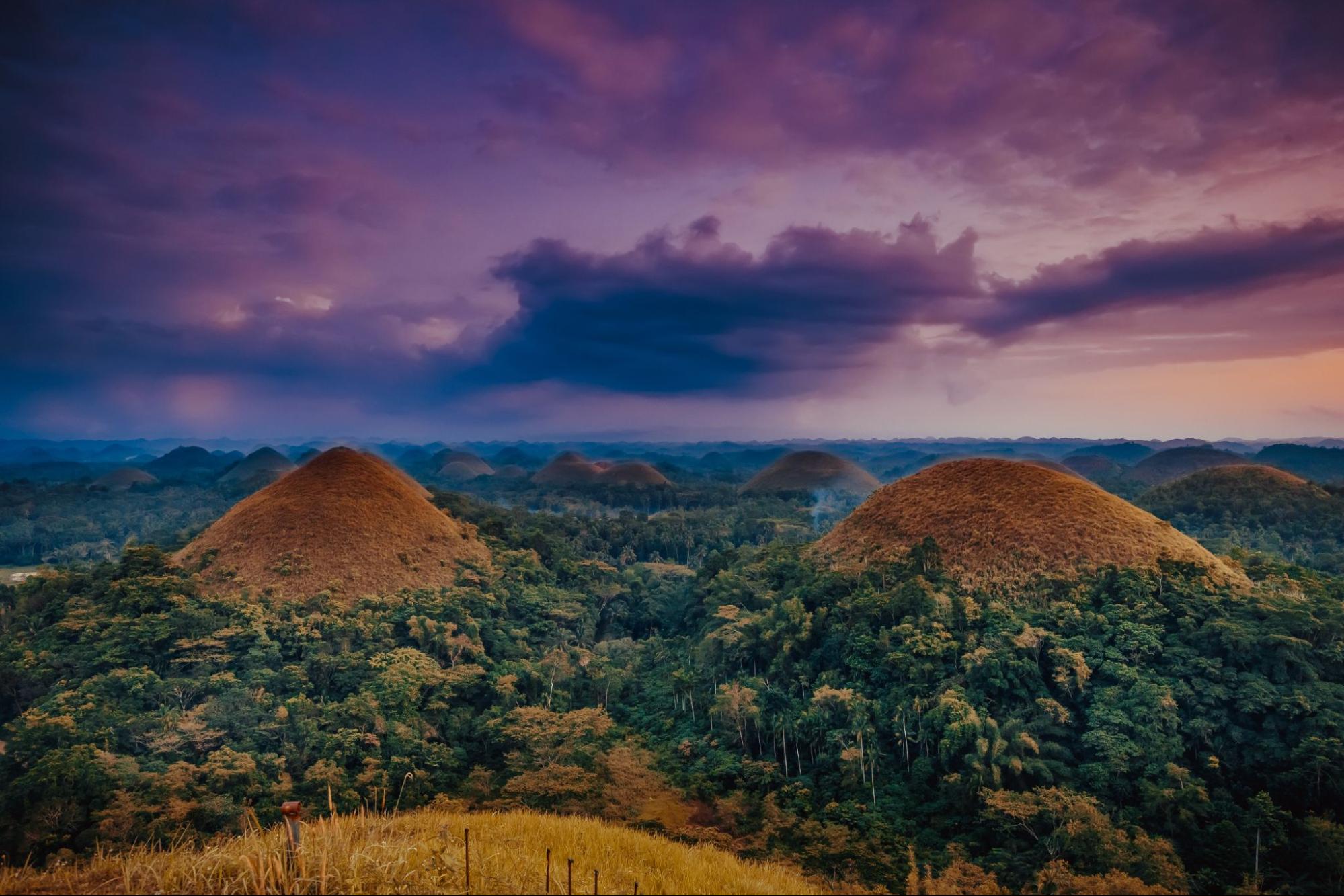 Famous Chocolate Hills view, Bohol Island, Philippines