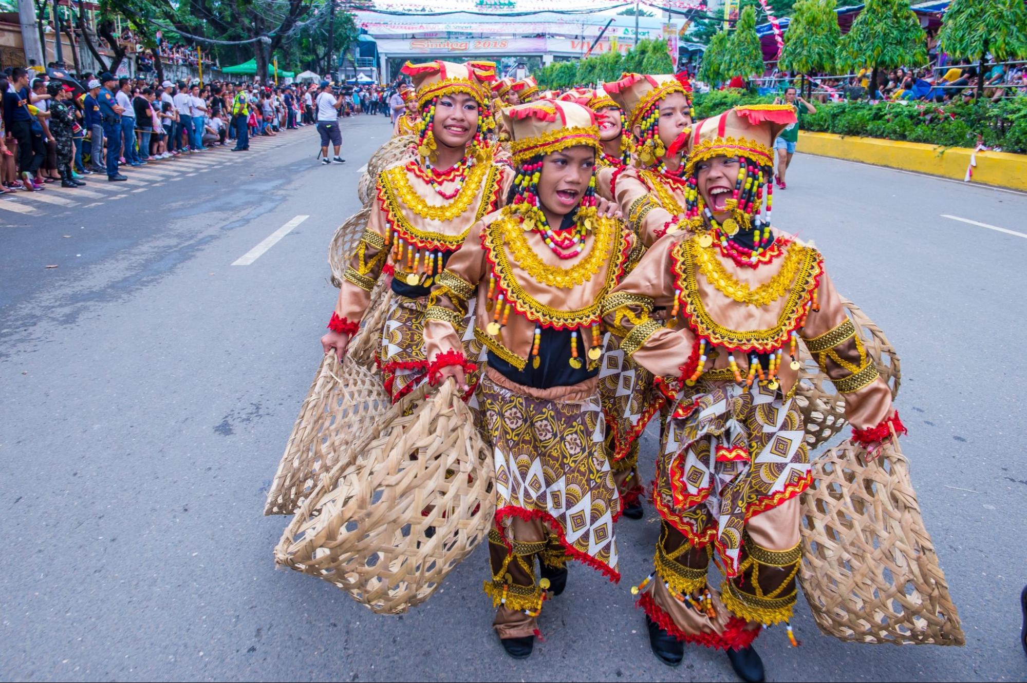 Sinulog festival in Cebu city Philippines